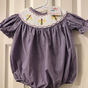 Masquerade Parade Smocked Bubble Stitchy Fish